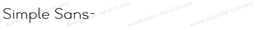 Simple Sans字体转换